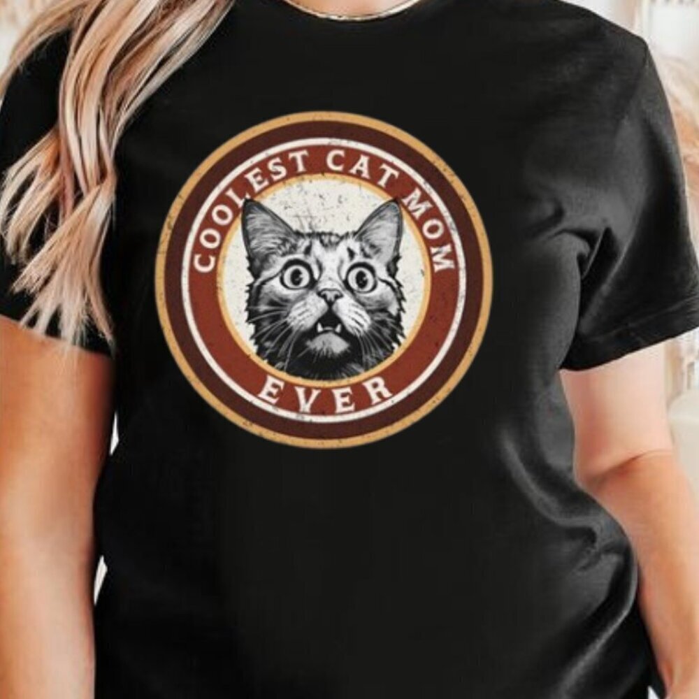 Retro Best Cat Mom Ever Shirt Coolest Cat Mom Ever Shirt